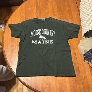 Cute dark green shirt from main gift shop
